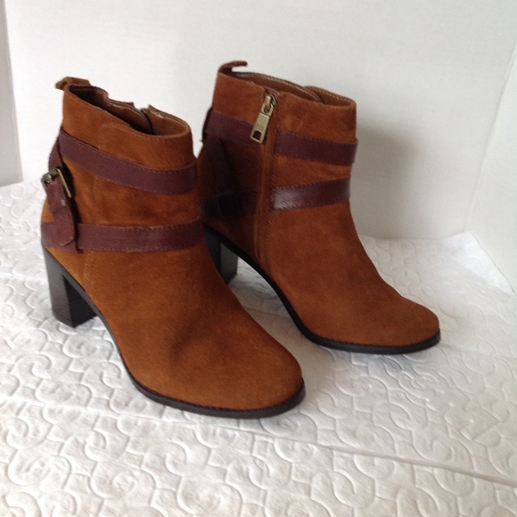 Ralph Lauren Shoes - Ralph Lauren Brown Suede CASSY Cross Straps Boots